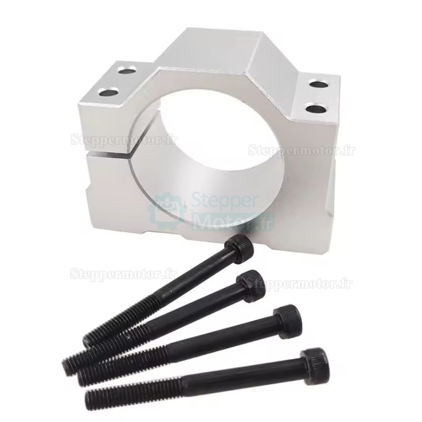 Support de moteur de broche CNC 65 mm/80 mm/100 mm/125 mm, support de serrage en aluminium OSP001705